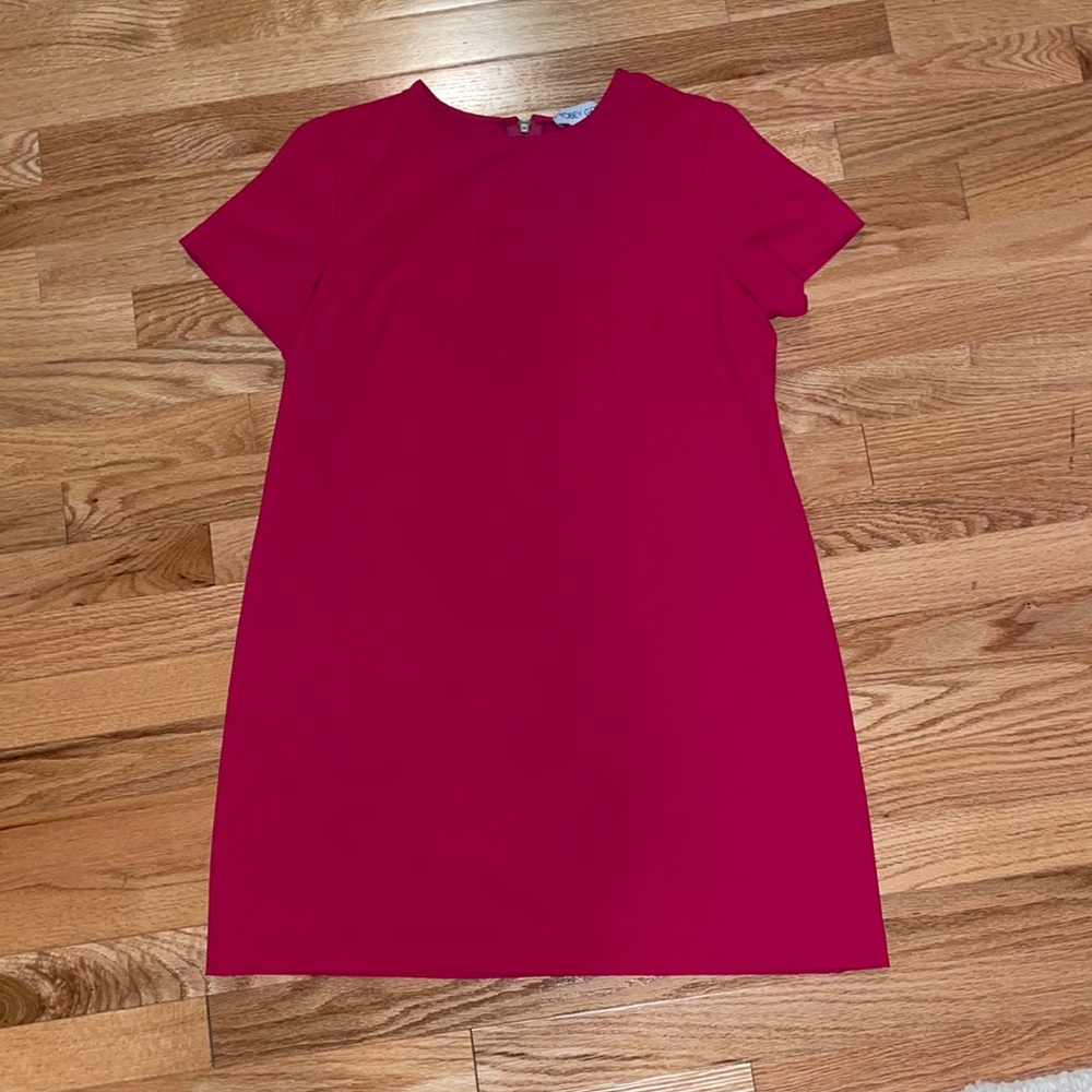 Hot pink tee shirt dress